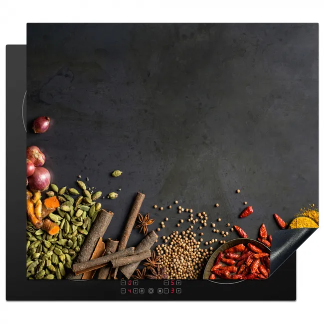 Induction hob cover - Still Life of Spices and Flavors