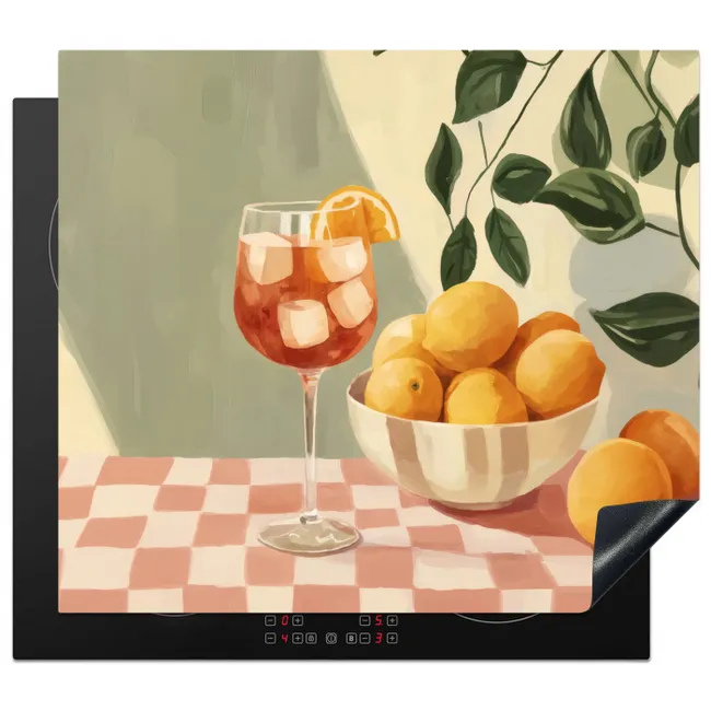 Induction hob cover - Lemons - Glass - Tablecloth - Blocked