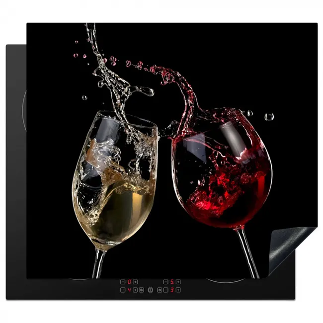 Induction hob cover - Dynamic Wine Symphony