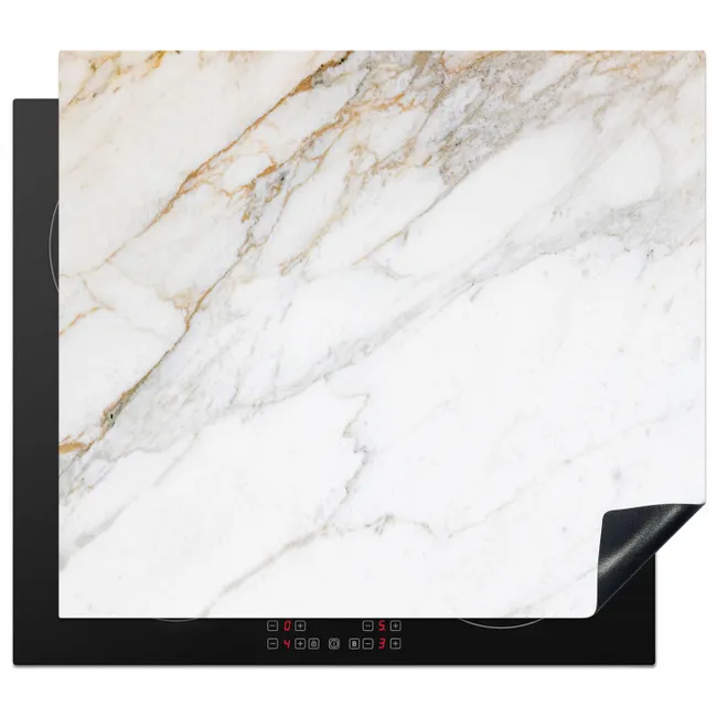 Induction hob cover - Soft Marble Current