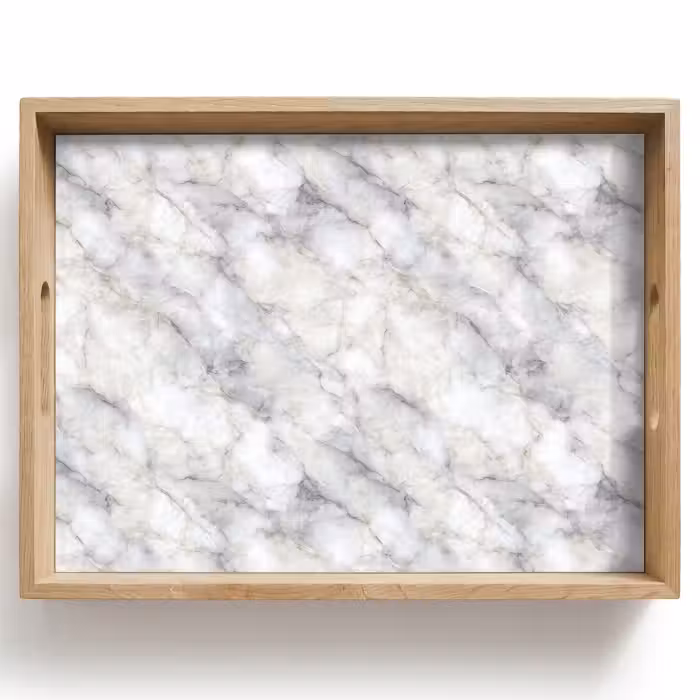 Tray - Gray - Marble - Detailed