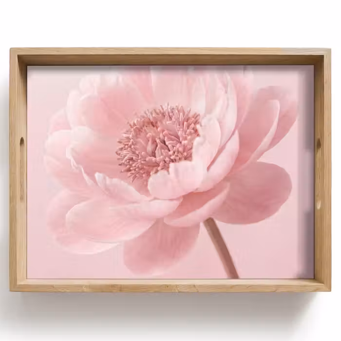Tray - Flower - Peony - Pink