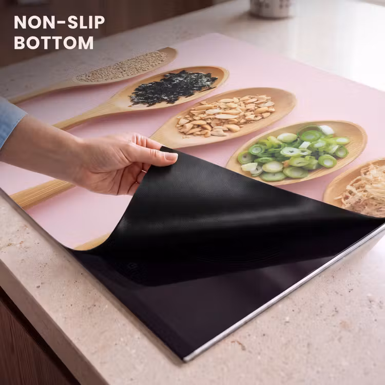 Induction hob protector - Ingredients - Spoons - Wood - Pink — 5