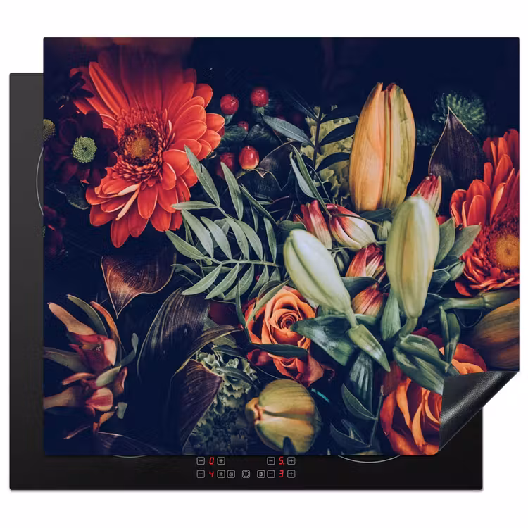 Induction hob protector - Autumnal Floral Splendor — 1