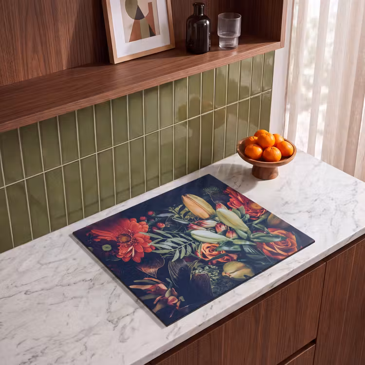 Induction hob protector - Autumnal Floral Splendor — 4