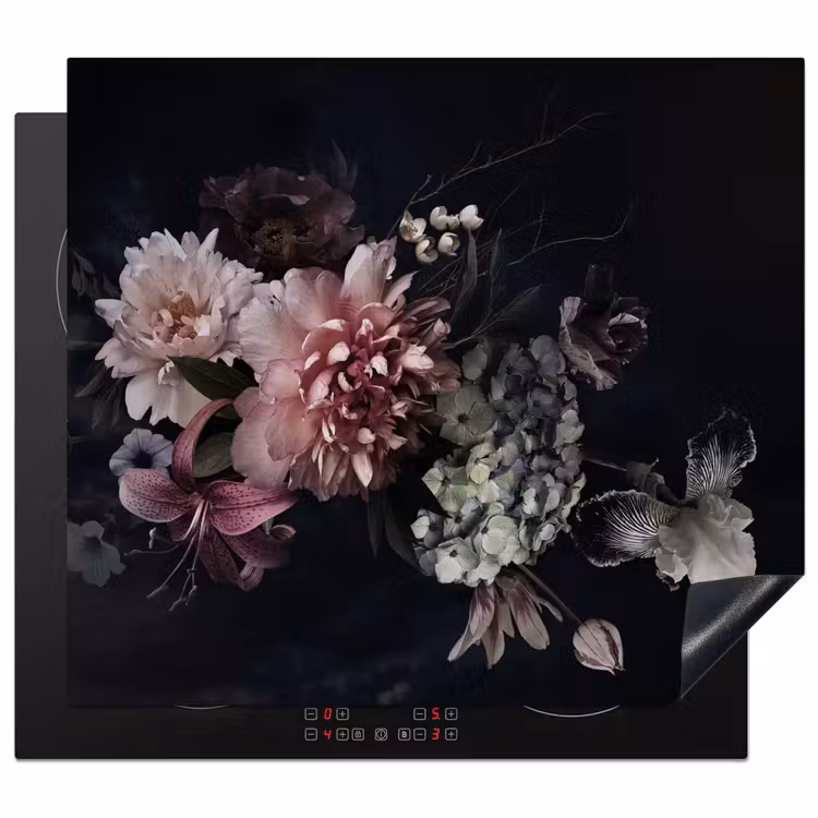 Induction hob protector - Nocturnal Flora Symphony — 1