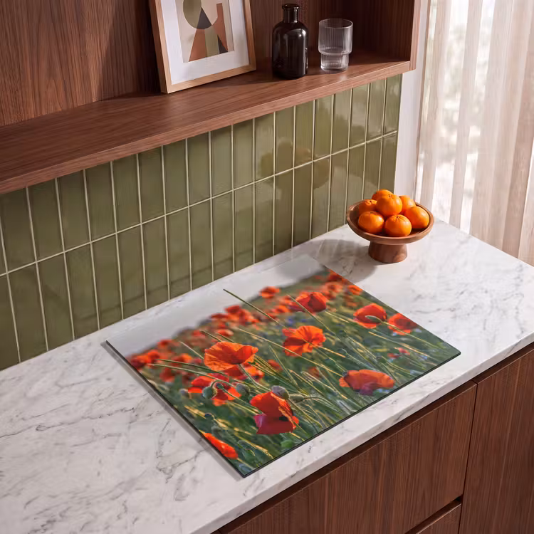 Induction hob protector - Poppies at Sunset — 4