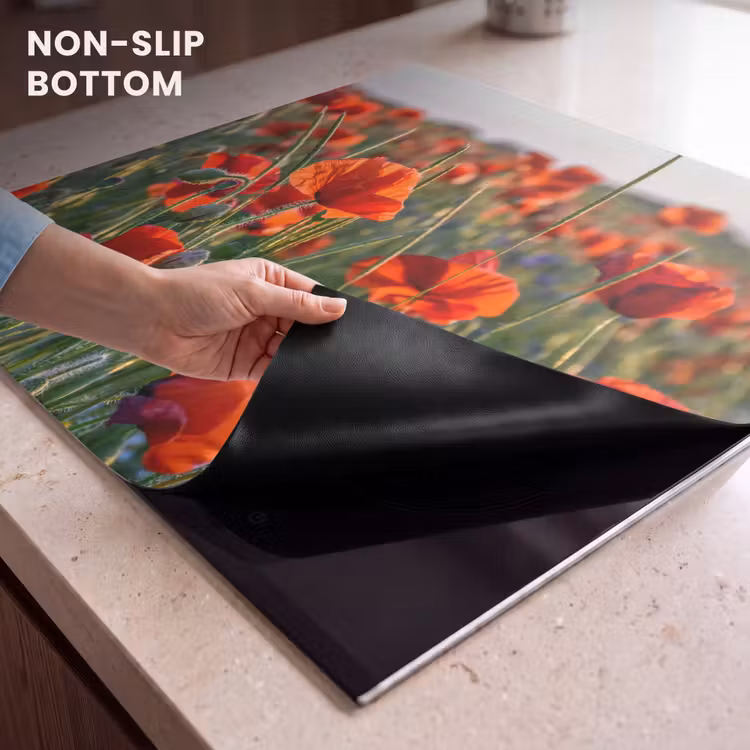 Induction hob protector - Poppies at Sunset — 5