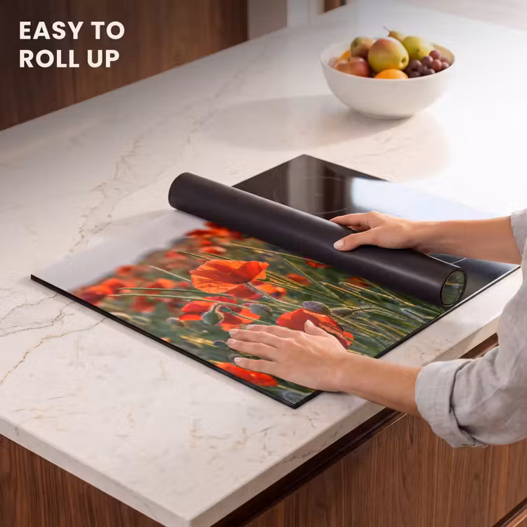 Induction hob protector - Poppies at Sunset — 6