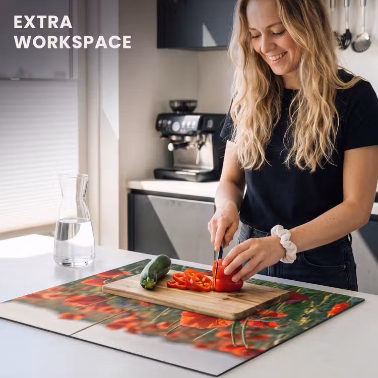 Induction hob protector - Poppies at Sunset — 7