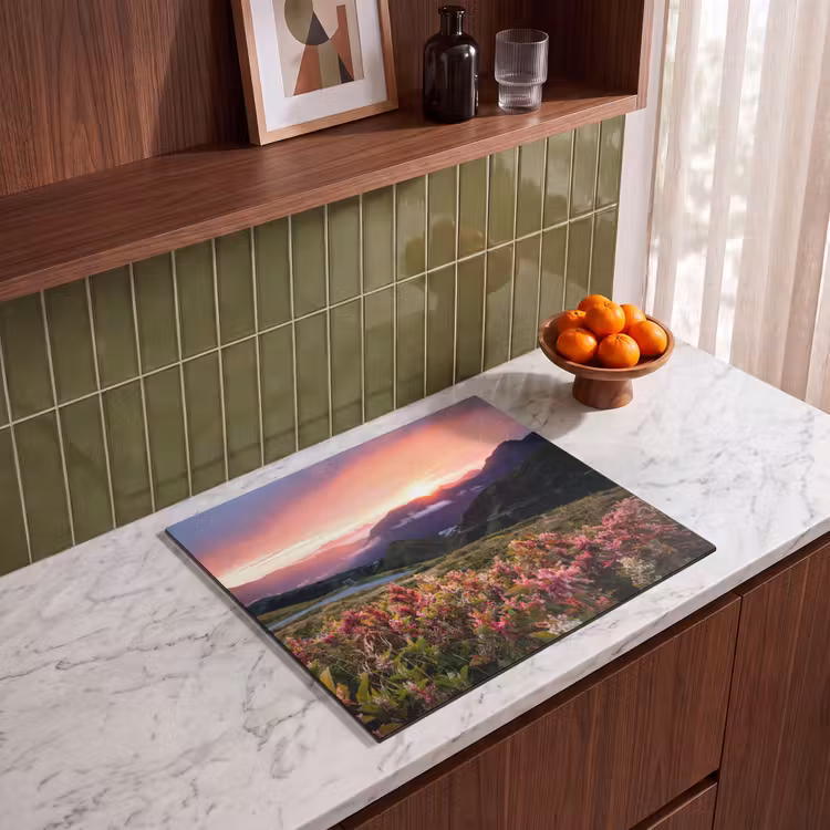 Induction hob protector - Alpine Glow and Wildflowers — 4
