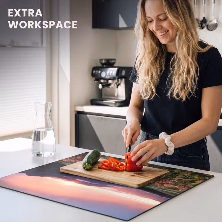 Induction hob protector - Alpine Glow and Wildflowers — 7