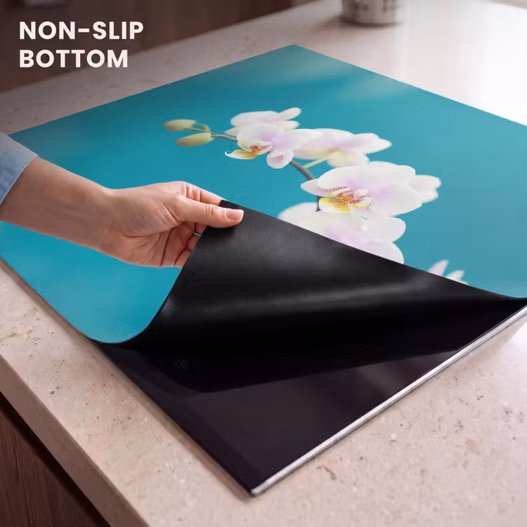 Induction hob protector - Aqua Bliss Orchids — 5