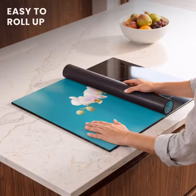 Induction hob protector - Aqua Bliss Orchids — 6