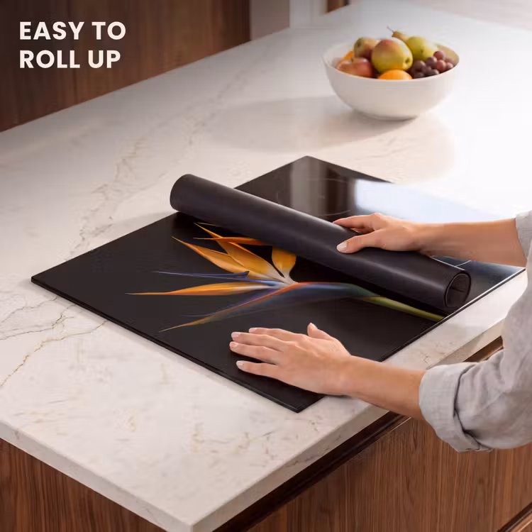 Induction hob protector - Bird of Paradise Flower Symmetry — 6