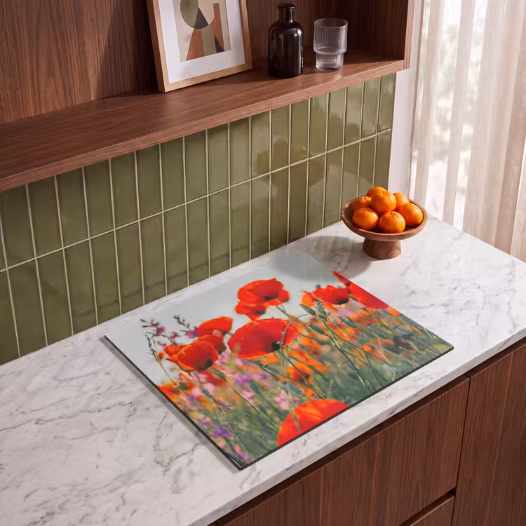 Induction hob protector - Poppies at dawn — 4