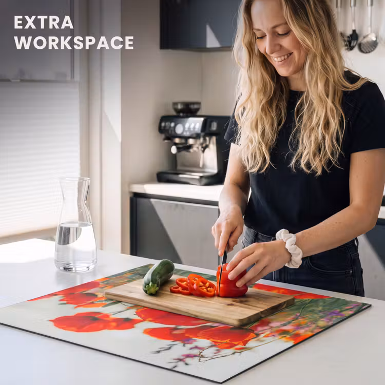Induction hob protector - Poppies at dawn — 7