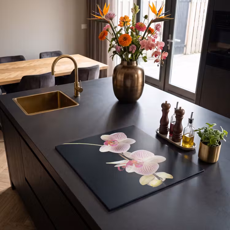 Induction hob protector - Signed Beauty of Orchids — 2