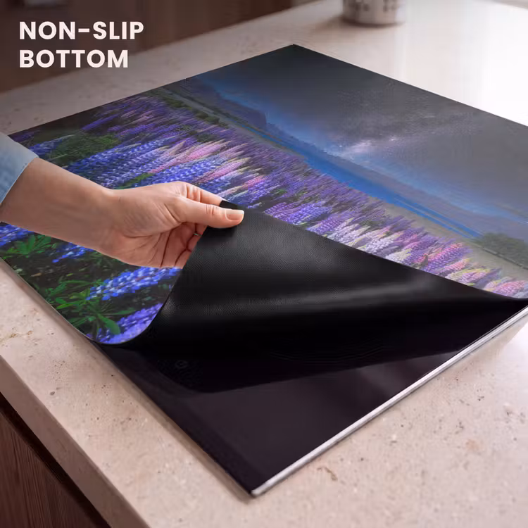 Induction hob protector - Starlight over Lupin Field — 5
