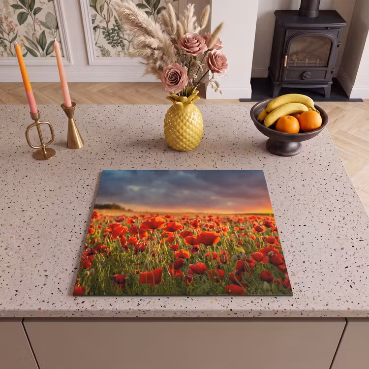 Induction hob protector - Stormy Poppy Sky — 3
