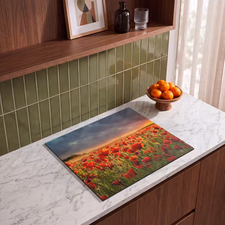 Induction hob protector - Stormy Poppy Sky — 4