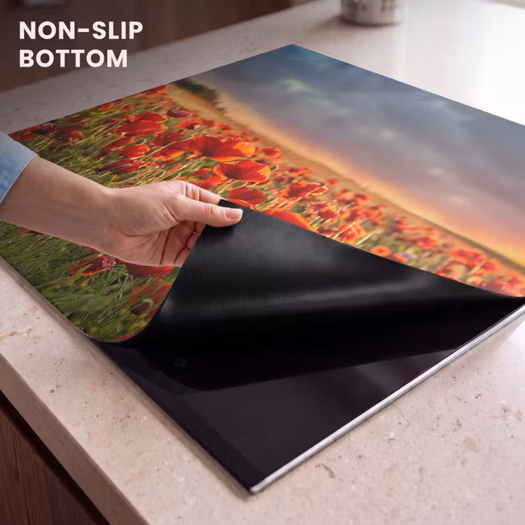 Induction hob protector - Stormy Poppy Sky — 5