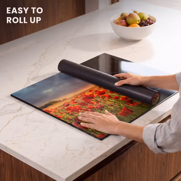 Induction hob protector - Stormy Poppy Sky — 6