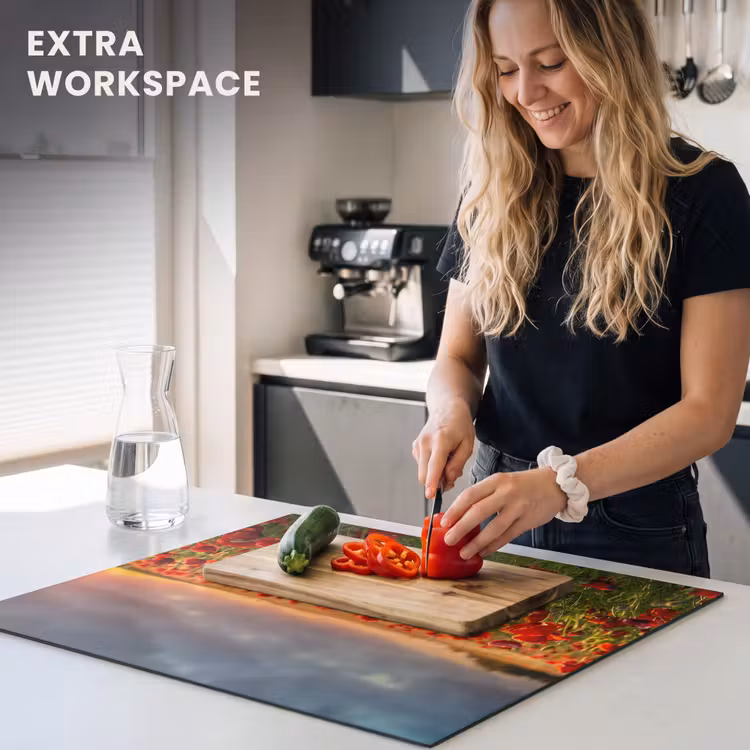 Induction hob protector - Stormy Poppy Sky — 7