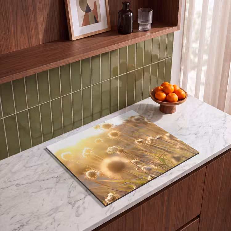 Induction hob protector - Sunlit Field Flowers — 4