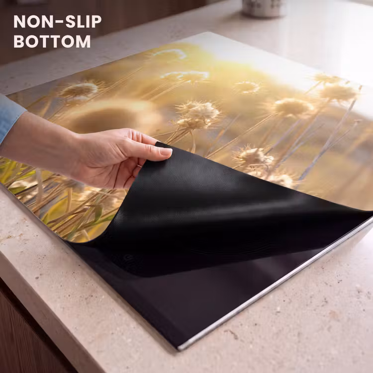 Induction hob protector - Sunlit Field Flowers — 5
