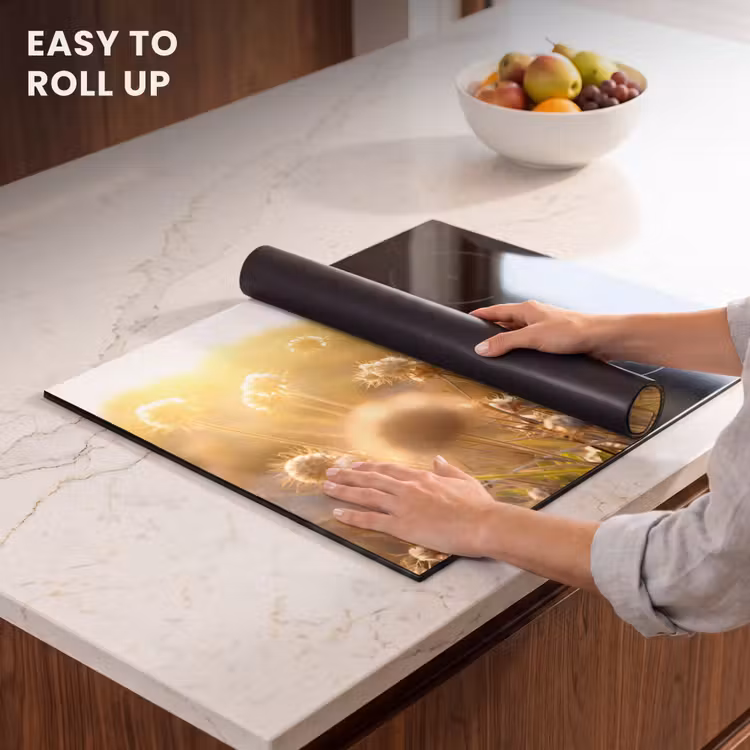 Induction hob protector - Sunlit Field Flowers — 6