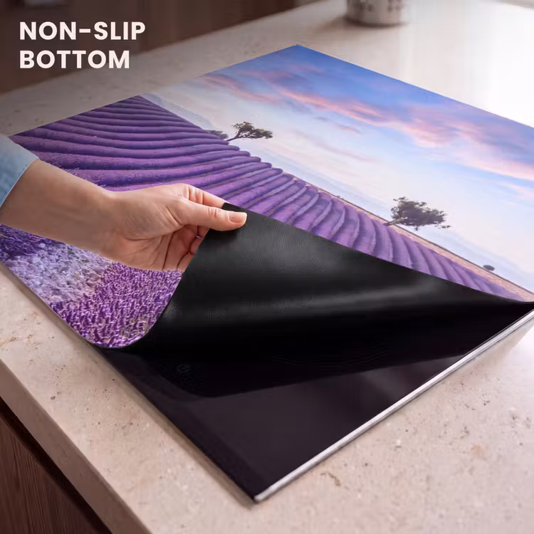 Induction hob protector - Lavender Lines at Twilight — 5