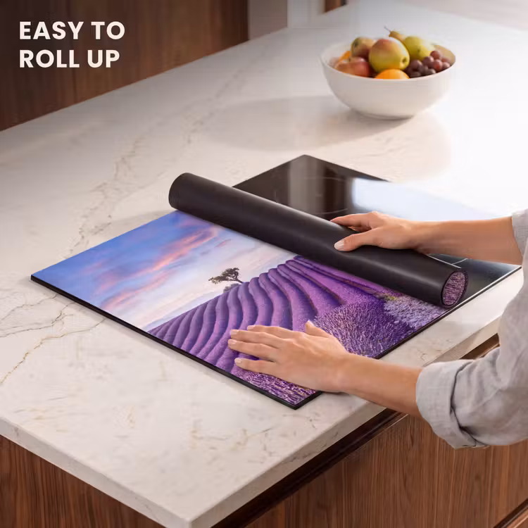 Induction hob protector - Lavender Lines at Twilight — 6