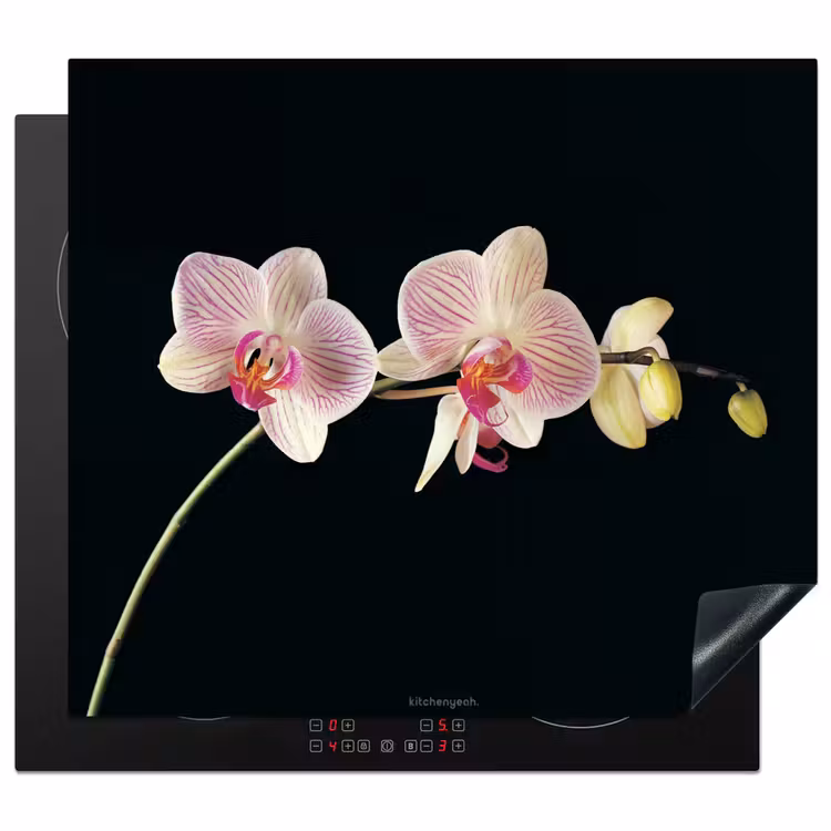 Induction hob protector - Orchid - Pink - Flowers — 1
