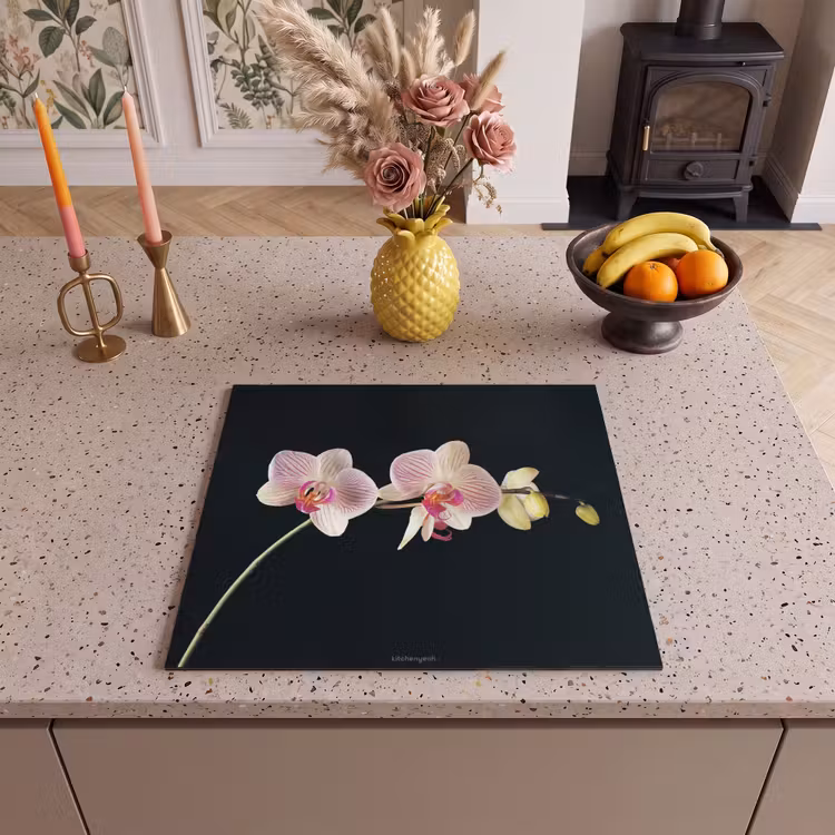 Induction hob protector - Orchid - Pink - Flowers — 3
