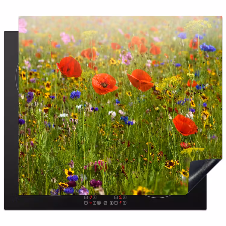 Induction hob protector - Wildflower Wealth in Summer — 1