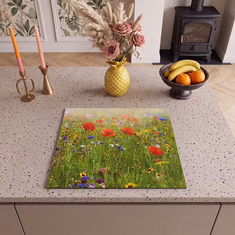 Induction hob protector - Wildflower Wealth in Summer — 3