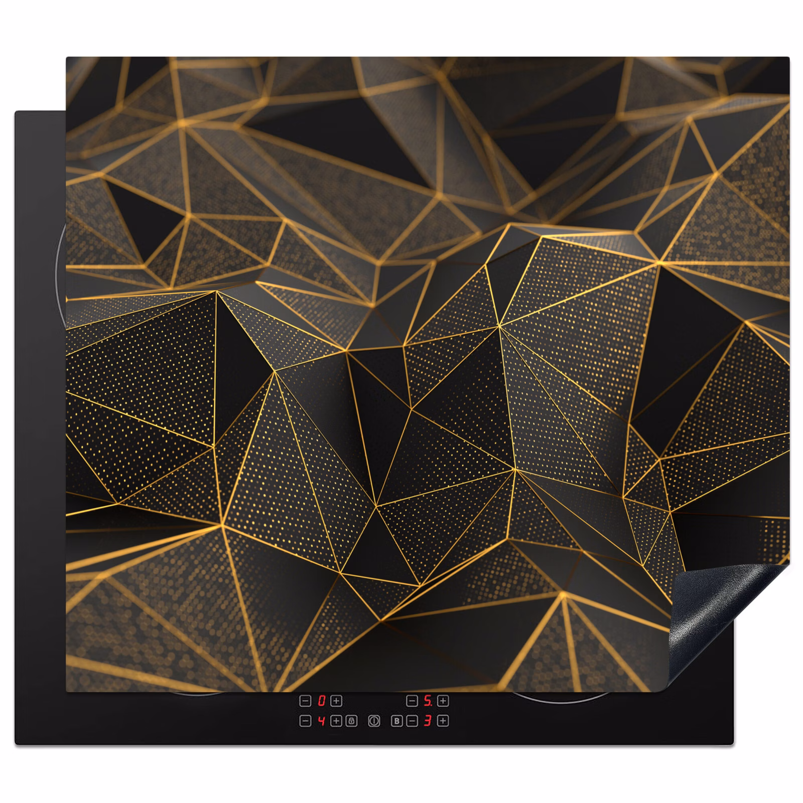 Induction hob protector - Golden Network of Complexity — 1