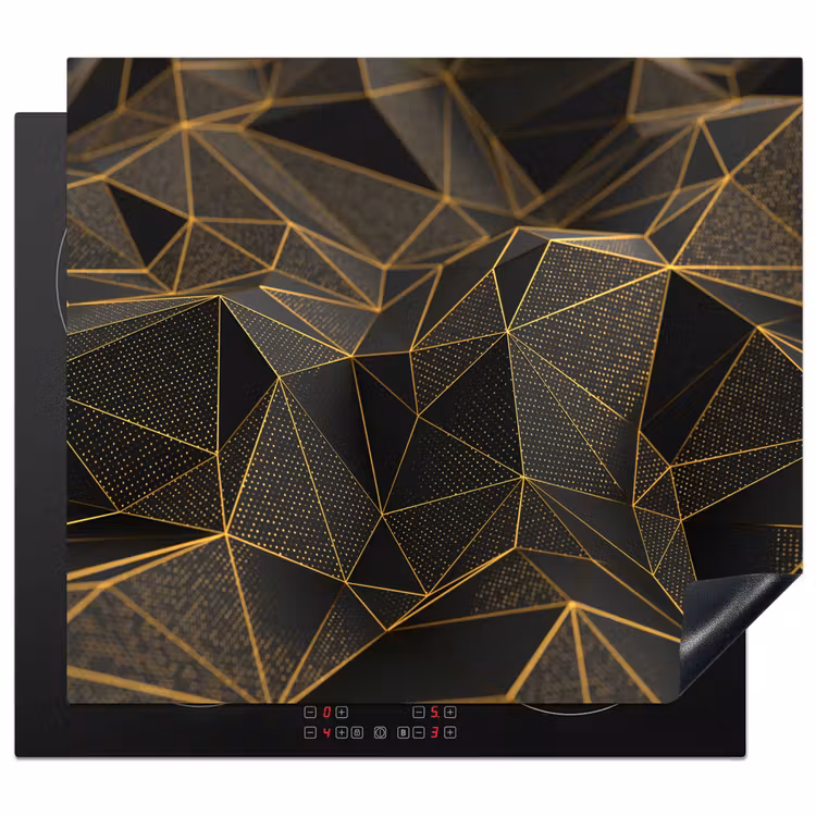 Induction hob protector - Golden Network of Complexity — 1
