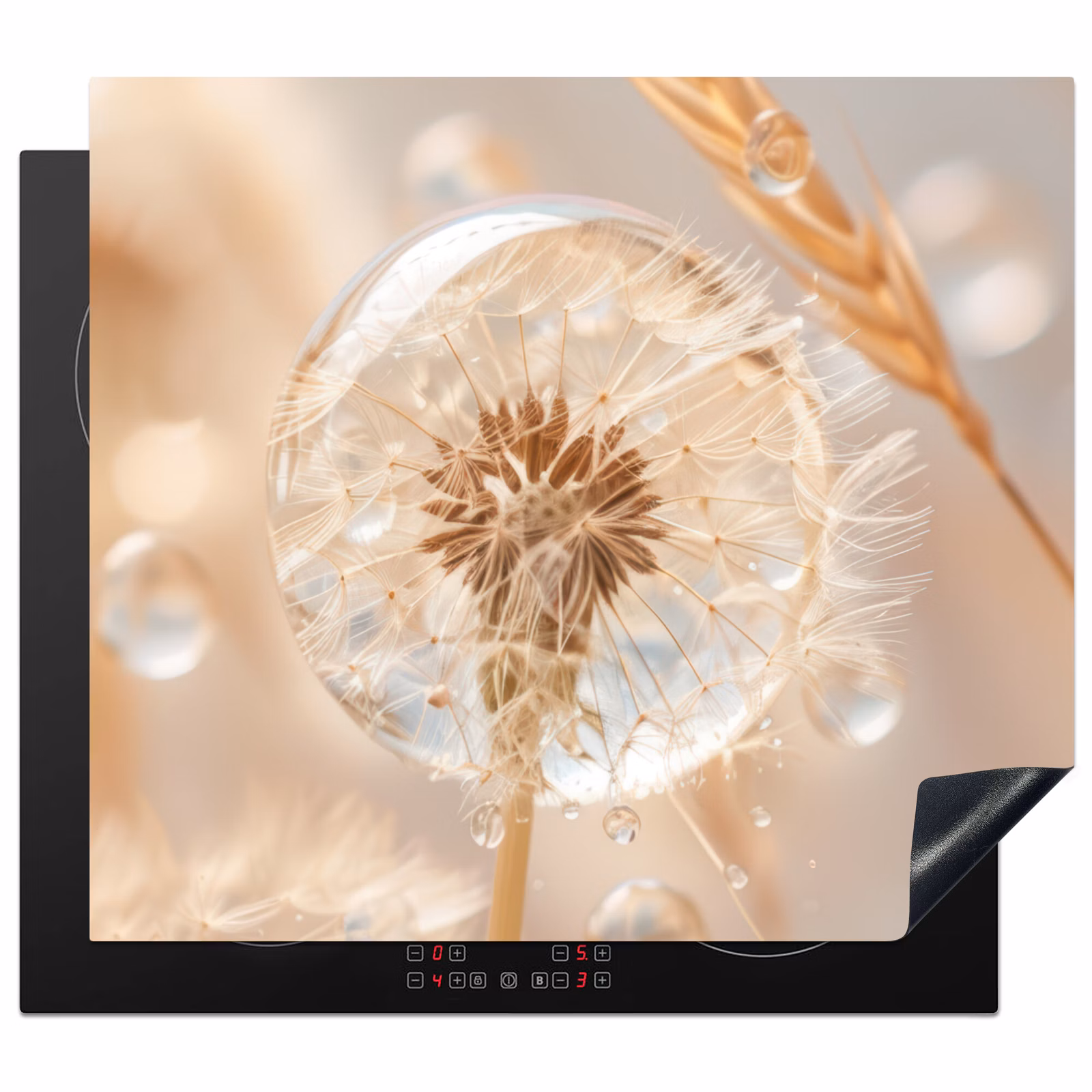 Induction hob protector - Dandelion - Water - Nature - Still life - Modern — 1