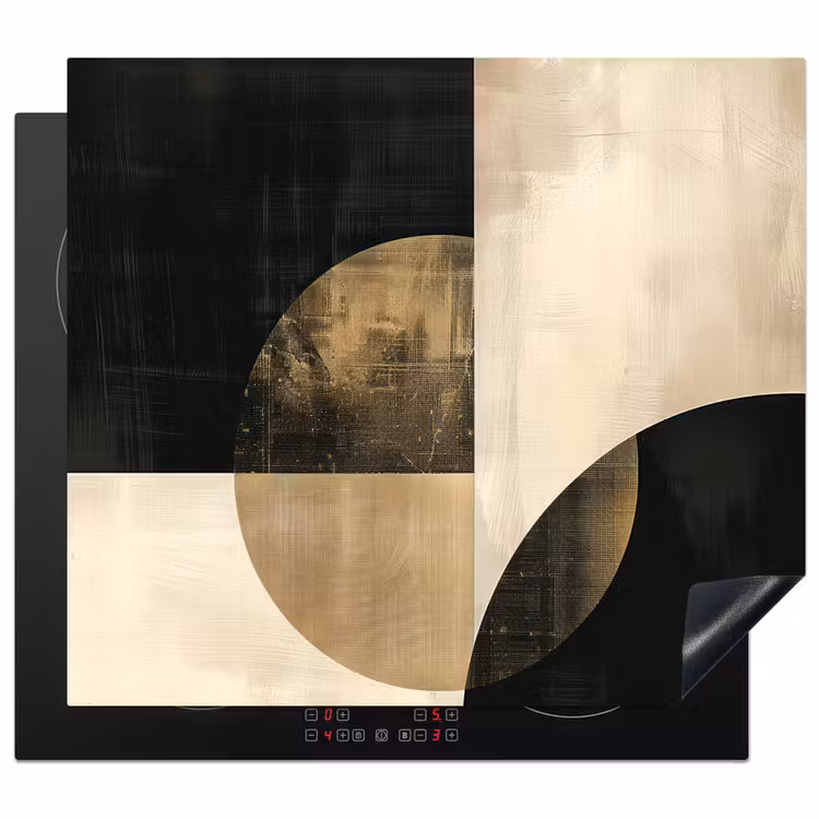 Induction hob protector - Contrasts in Circle and Square — 1