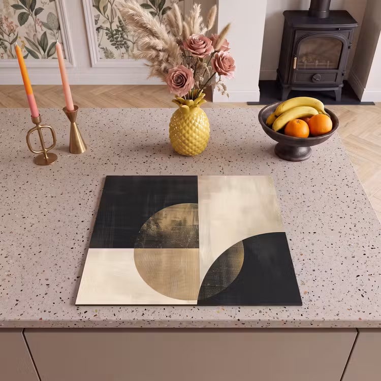 Induction hob protector - Contrasts in Circle and Square — 3