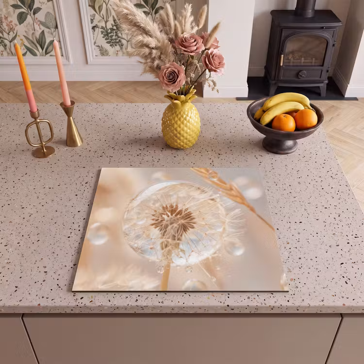 Induction hob protector - Dandelion - Water - Nature - Still life - Modern — 3