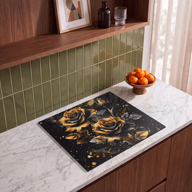 Induction hob protector - Stardust over Roses — 4