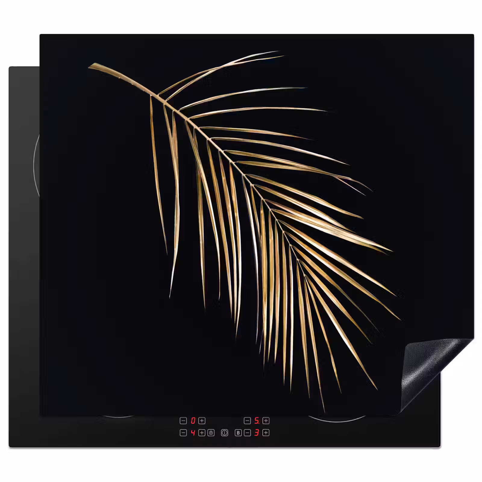 Induction hob protector - Golden Palm Frond — 1
