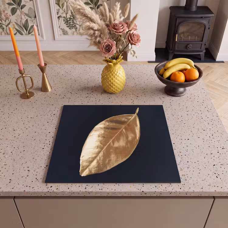 Induction hob protector - Gold leaf whisper — 3