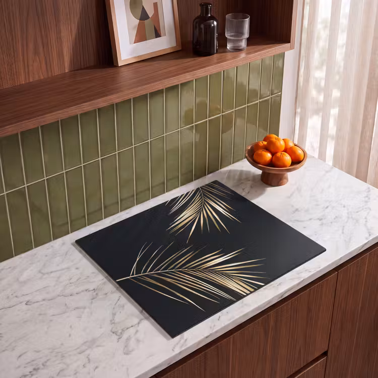 Induction hob protector - Golden Elegance of the Tropics — 4