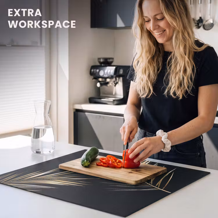 Induction hob protector - Golden Elegance of the Tropics — 7
