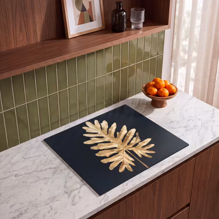 Induction hob protector - Golden Monstera Majesty — 4