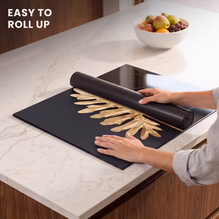 Induction hob protector - Golden Monstera Majesty — 6
